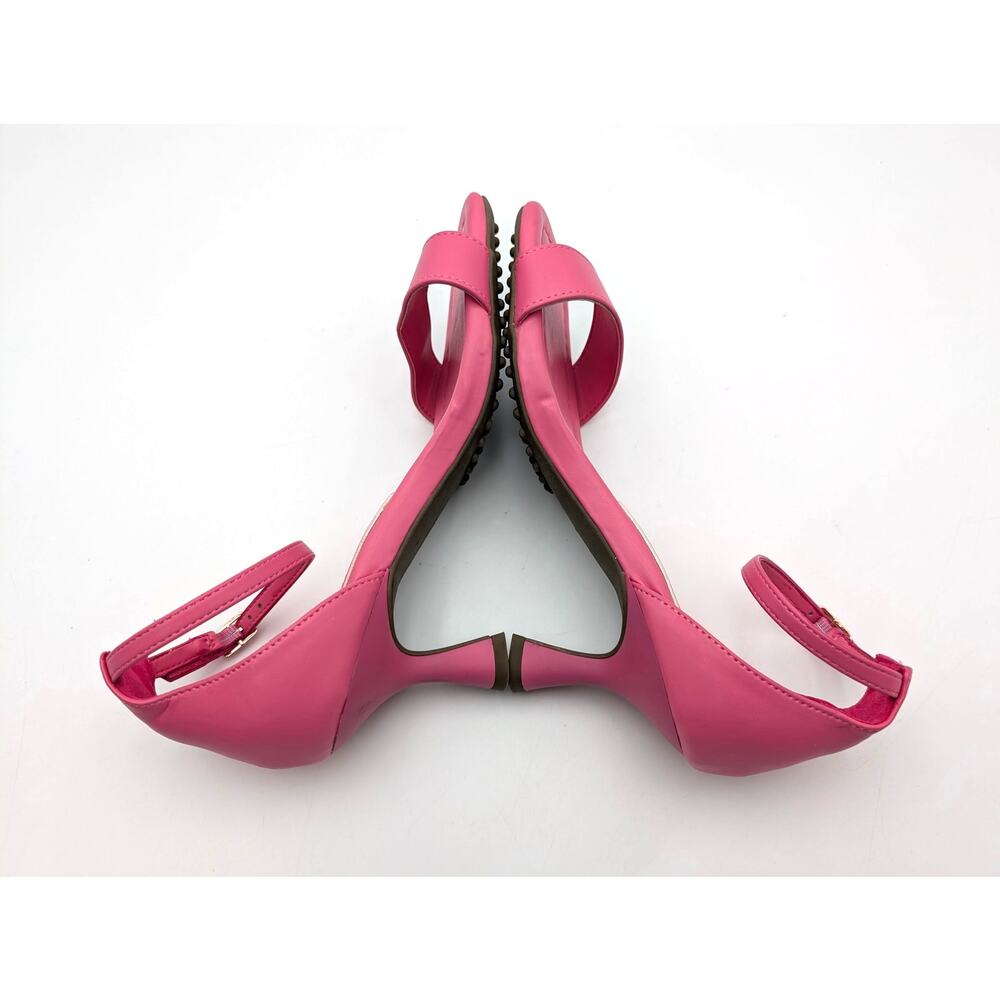 Anne Klein Jade Ankle Strap Sandals Open Toe Women's Pink Size US7M EU37 - Picture 7 of 9